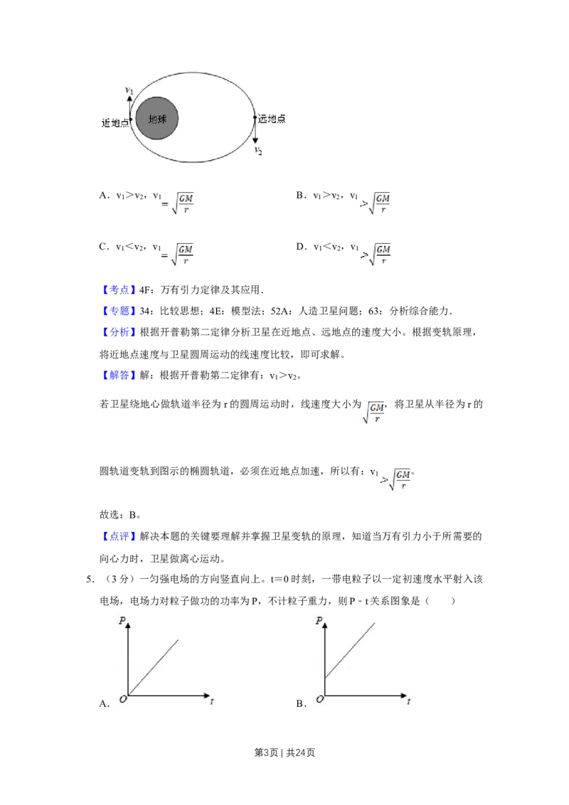 2019年高考物理试卷（江苏）（解析卷）_物理历年高考真题_新&middot;Word版2008-2025&middot;高考物理真题_物理（按年份分类）2008-2025_2019&middot;高考物理真题