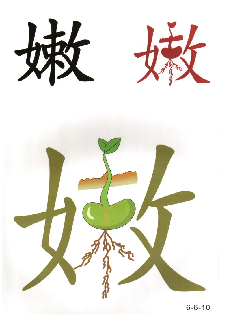 识字看图识字记忆闪卡-第六集_幼小语数英专项资料_幼小语文专项