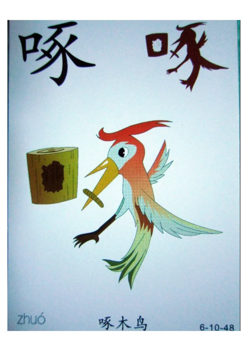 识字看图识字记忆闪卡-第六集_幼小语数英专项资料_幼小语文专项