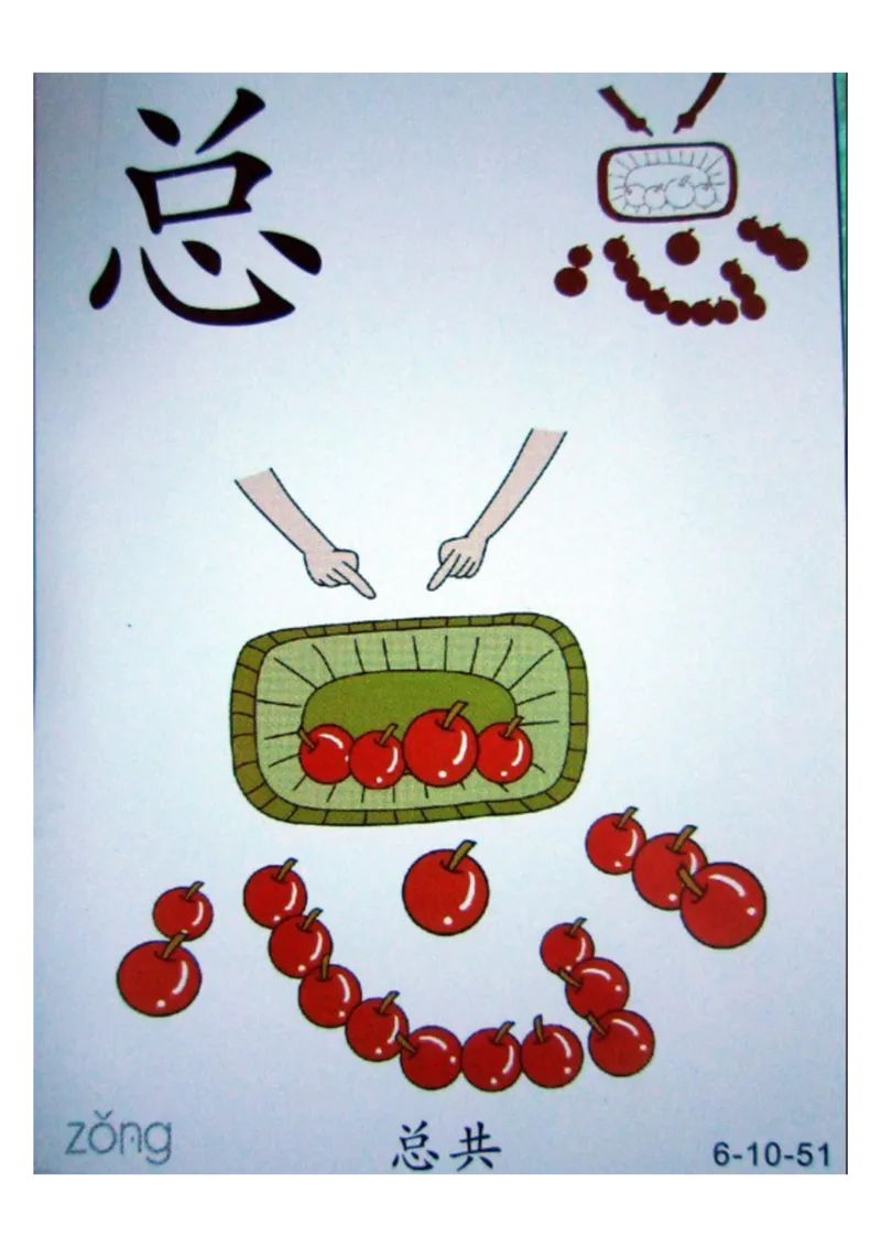 识字看图识字记忆闪卡-第六集_幼小语数英专项资料_幼小语文专项