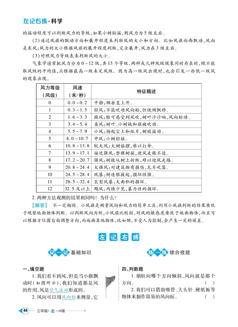 科学教科版左记右练3年级上册_2024年人教版小学数学一二三四五六年级上册下册期中期末试a0747_小学全科《同步练习+精品试卷》打包下载（1-6年级单元月考期中期末试卷）_小学科学