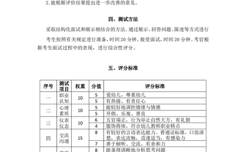 教师资格考试大纲(试行)（面试部分）幼师_中小学教师资格考试资料