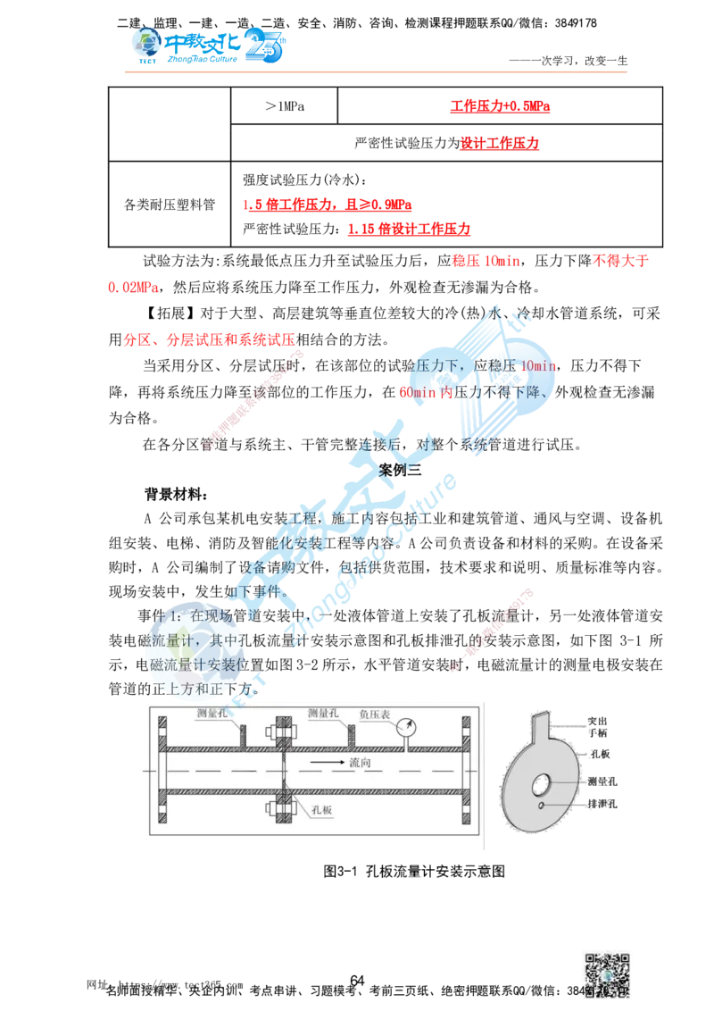 01.25一建机电实务-案例冲刺课（打印版）_2026年一级建造师_2026年一建机电_2025年一建机电SVIP_04-冲刺串讲✿考点强化✿小灶集训_46-机电《冲刺面授班》刘建军ZJ_课程讲义