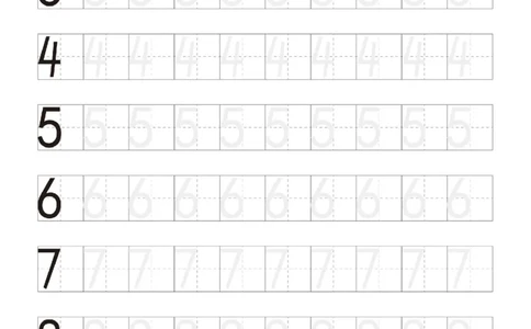 小学生阿拉伯数字描红练习字帖_幼小语数英专项资料_幼小数学专项