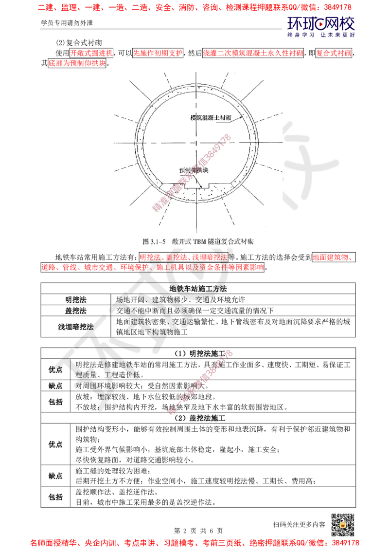 09.（董雨佳）25年-一建市政-抢救班9-隧道工程（1）_2026年一级建造师_2026年一建市政_2025年一建市政SVIP_04-冲刺串讲✿考点强化✿小灶集训