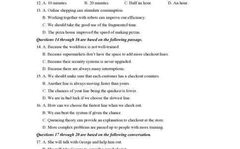 2020年高考英语试卷（上海）（春考）（空白卷）_英语历年高考真题_新&middot;PDF版2008-2025&middot;高考英语真题_英语（按省份分类）2008-2025_2008-2023&middot;（上海）英语高考真题