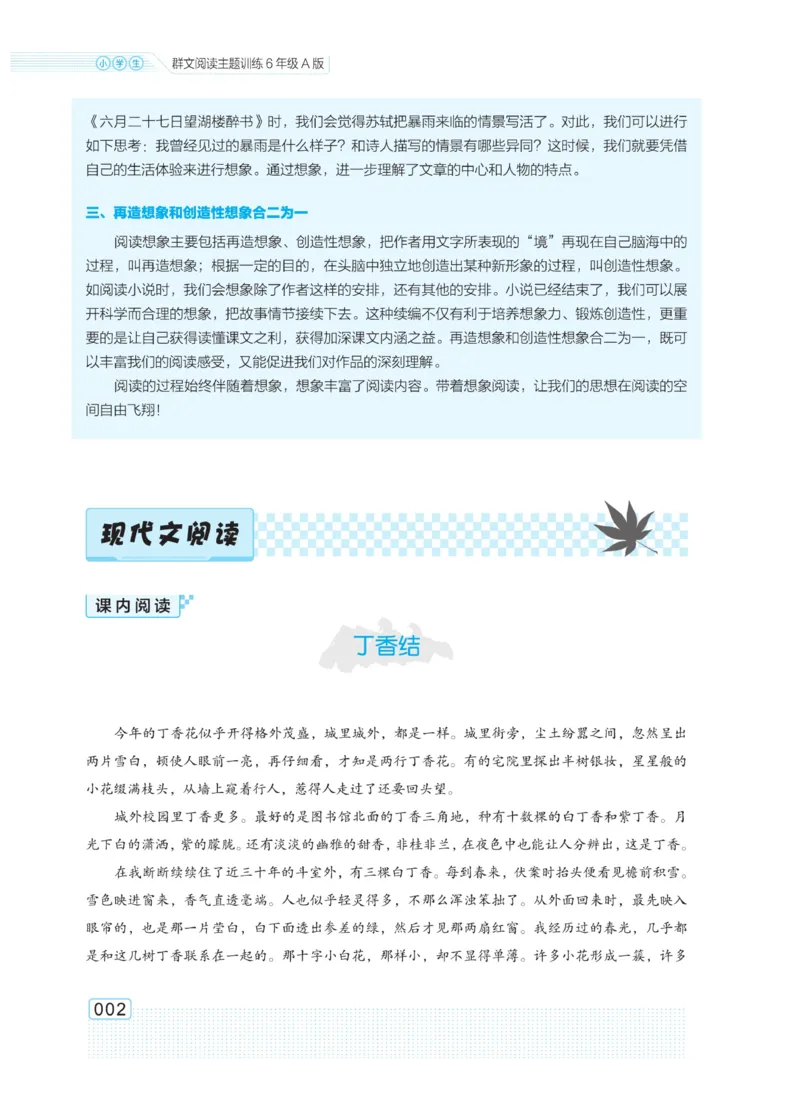 《群文阅读主题训练》语文6年级上册（RJ）