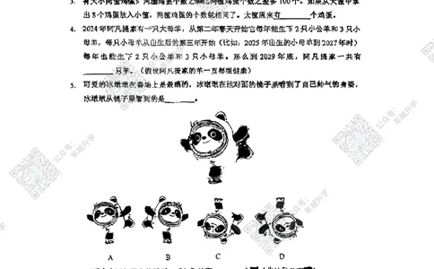 网传XWB三年级试卷（2.22）_希望杯IHC