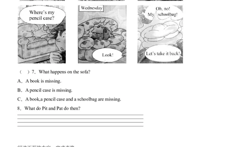 Joinin外研剑桥英语2022-2023学年四年级下册阅读理解专项（含答案）_上册_四年级英语-外研社剑桥_四年级英语（下）-外研社剑桥joinin版_15-四年级下册专项练习