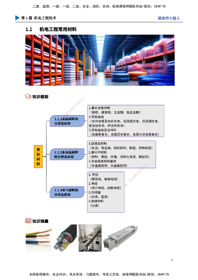 01.导学+常用材料_2026年一级建造师_2026年一建机电_2025年一建机电SVIP_02-基础精讲✿高端面授✿深度强化_21-机电《3D精讲班》小超人SMR推荐_讲义