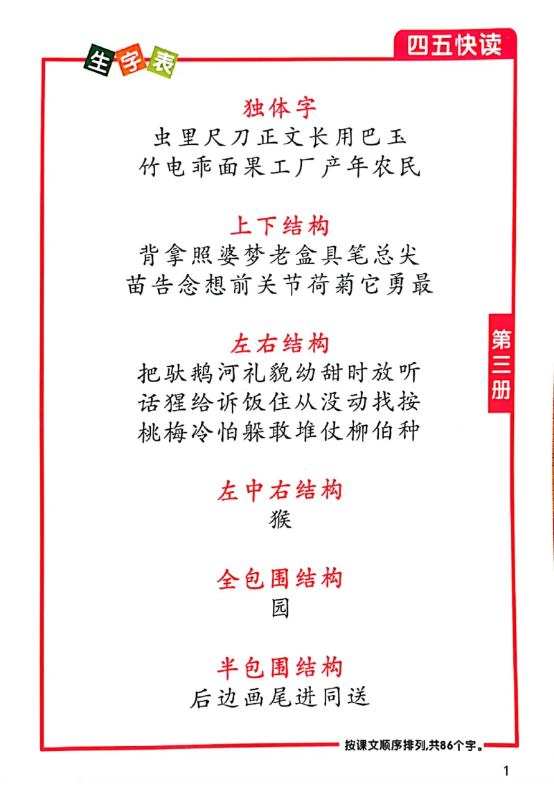 ☆四五快读-配套练习册-19f2832aedf2_幼小衔接全套_幼小衔接资料大全_幼小衔接资料1️⃣_幼小衔接语文_识字