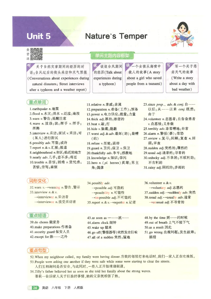 五年中考三年模拟吃透重难点人教版八下_初中英语新版_最新人教版英语八年级下册_2026春新人教版八下（更新中）_88教辅合集