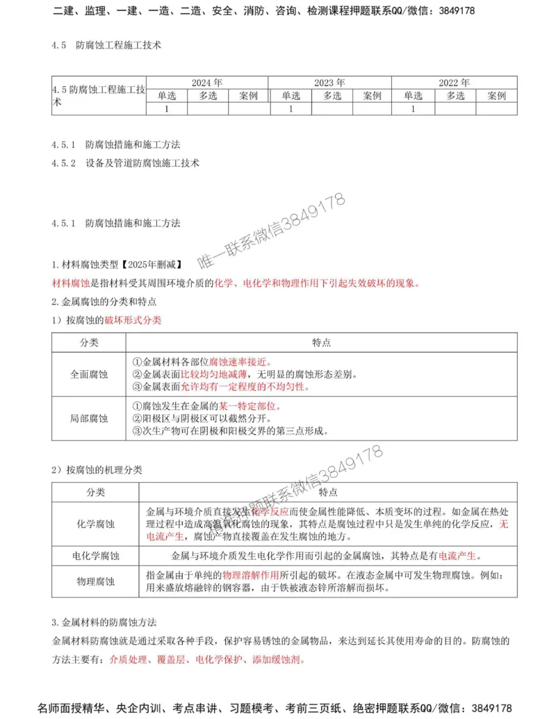 40-第4章-4.5-防腐蚀工程施工技术_2026年一级建造师_2026年一建机电_2025年一建机电SVIP_02-基础精讲✿高端面授✿深度强化_36-机电《教材精讲班》王建波SMR