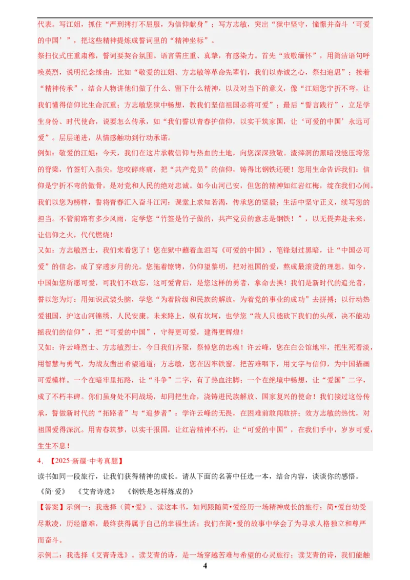 专题09名著导读(解析版)_2023-2025《3年中考1年模拟真题分类汇编》语文