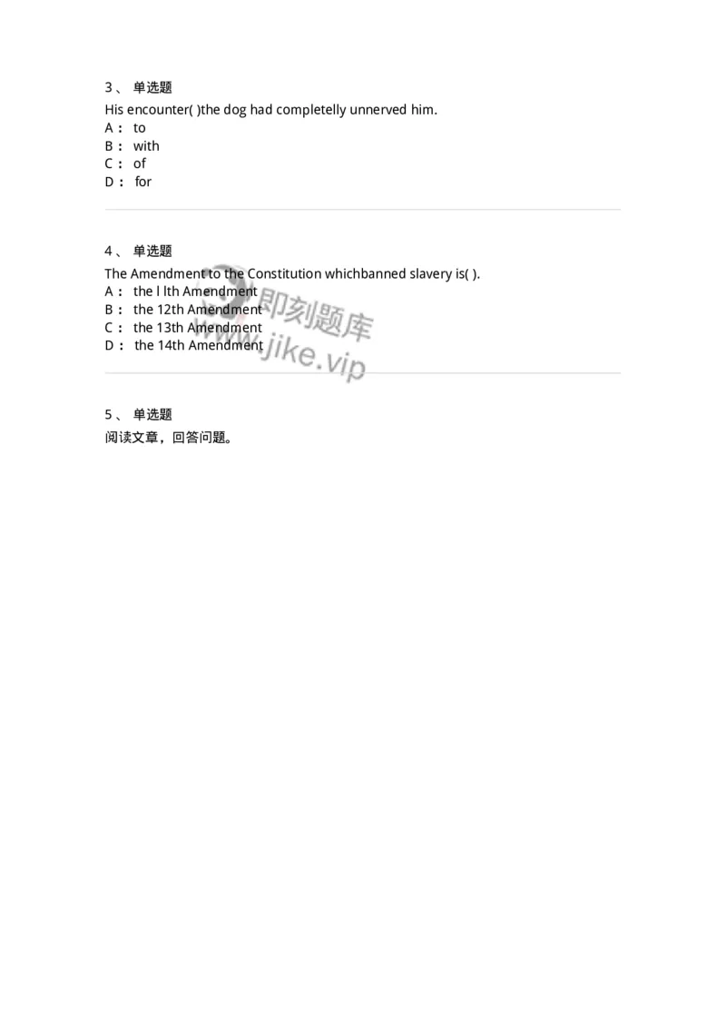 0-军队文职人员招聘考试《英语语言文学》模拟预测7-325797_军队文职(1)_01.军队文职真题-专业课_（全）版本一（历年真题+章节练习+模拟题）_英语言文学(军队文职)_预测模拟_纯题目