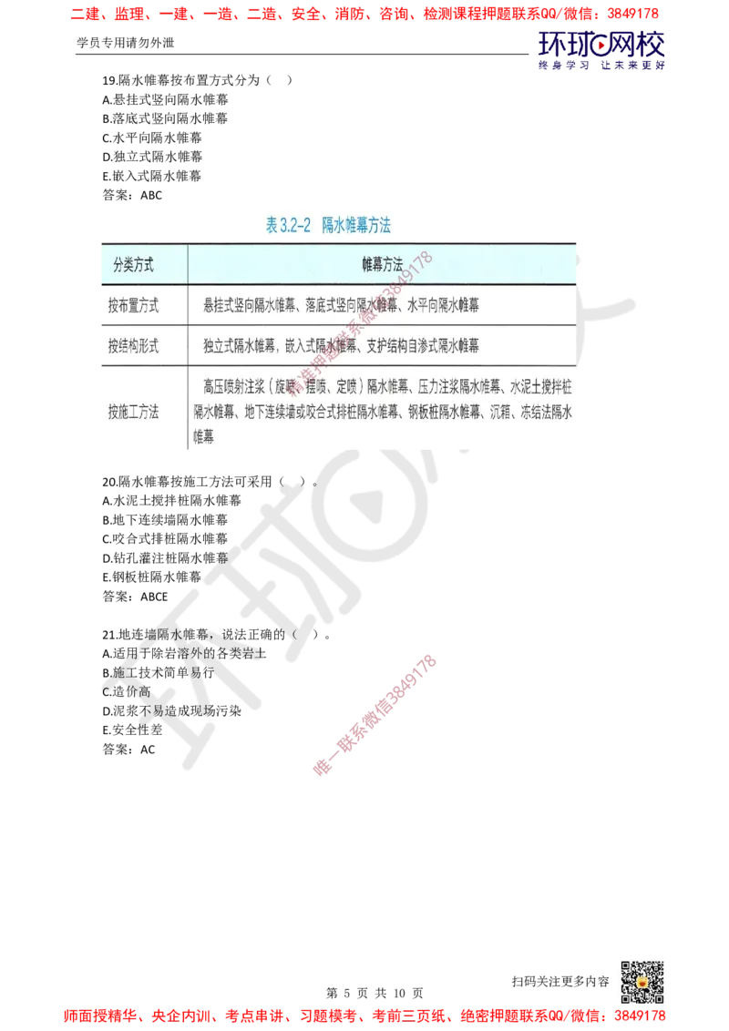 11.一建市政章节选择题-第三章-隧道工程（1）_2026年一级建造师_2026年一建市政_2025年一建市政SVIP_03-习题精析✿实战特训✿模考通关_29-市政《章节选择班》董雨佳HQ推荐