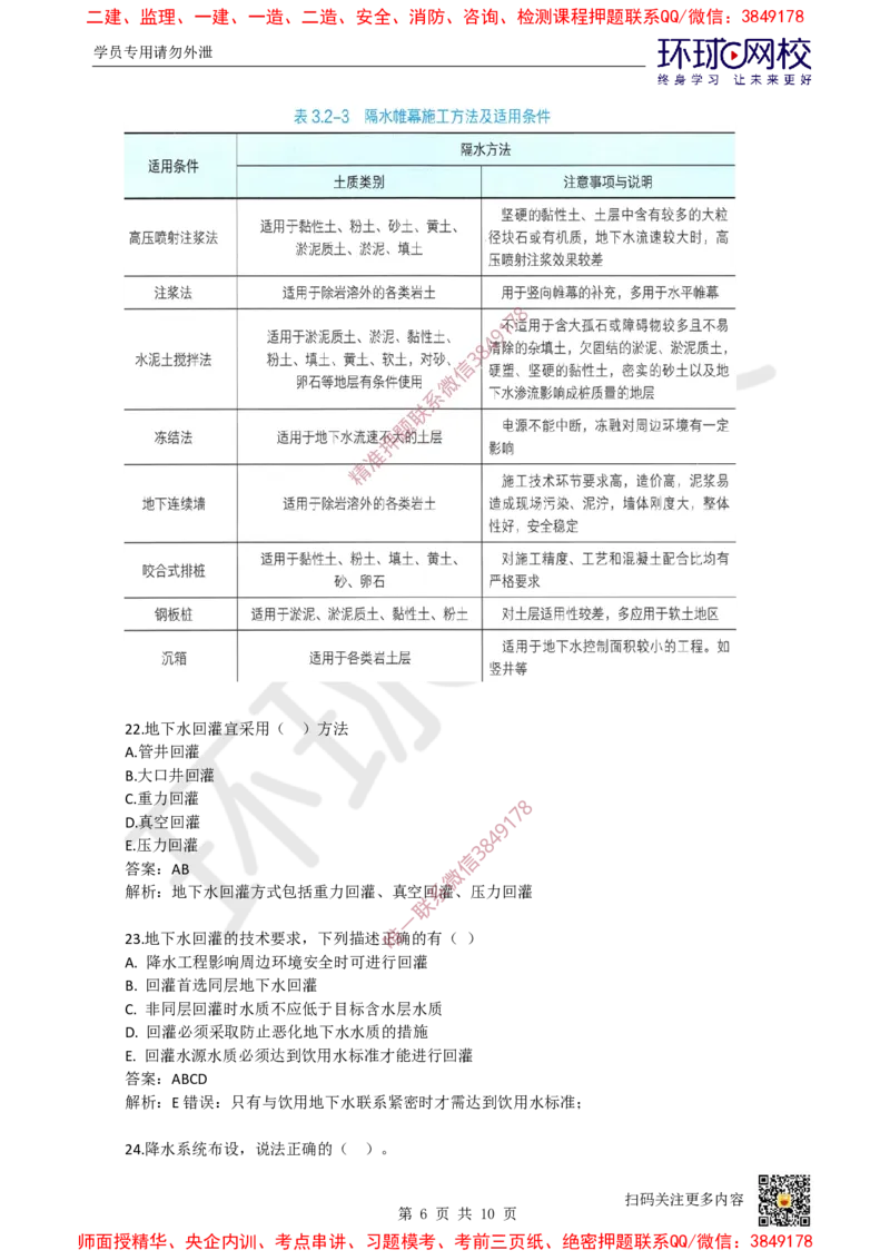 11.一建市政章节选择题-第三章-隧道工程（1）_2026年一级建造师_2026年一建市政_2025年一建市政SVIP_03-习题精析✿实战特训✿模考通关_29-市政《章节选择班》董雨佳HQ推荐