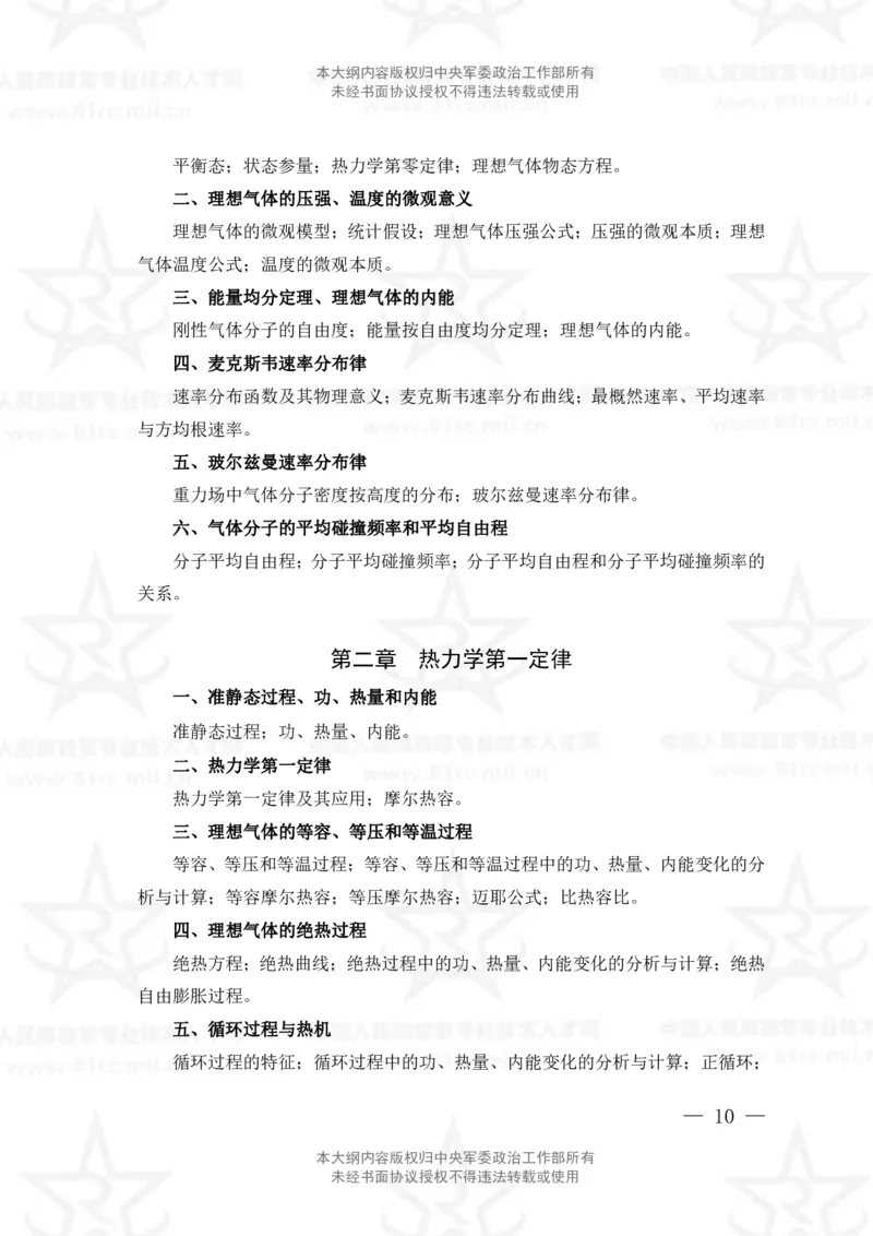 12、数学2+物理专业科目考试大纲_军队文职(1)_08.备考分数线等信息_新版军队文职考试大纲