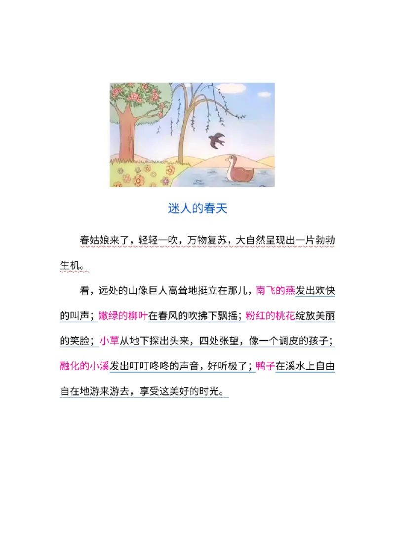 2.18二年级春天常考的看图写话精选范文8篇_二年级上下册资料_小学二年级学习资料-25年更新版_2-02、小学二年级语文下册_2-2-2、练习题、作业、试题、试卷_专项练习_看图写话作文类