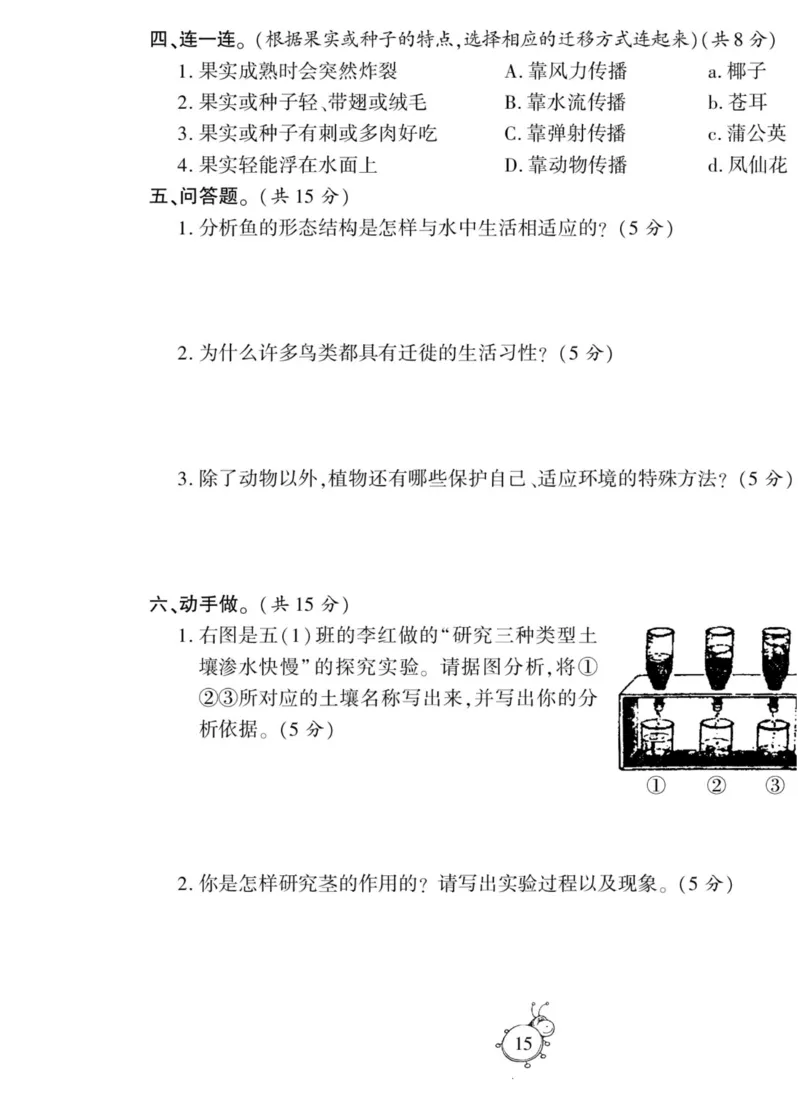 智能训练&middot;科学五年级上册冀人版_2024年人教版小学数学一二三四五六年级上册下册期中期末试a0747_小学全科《同步练习+精品试卷》打包下载（1-6年级单元月考期中期末试卷）_小学科学