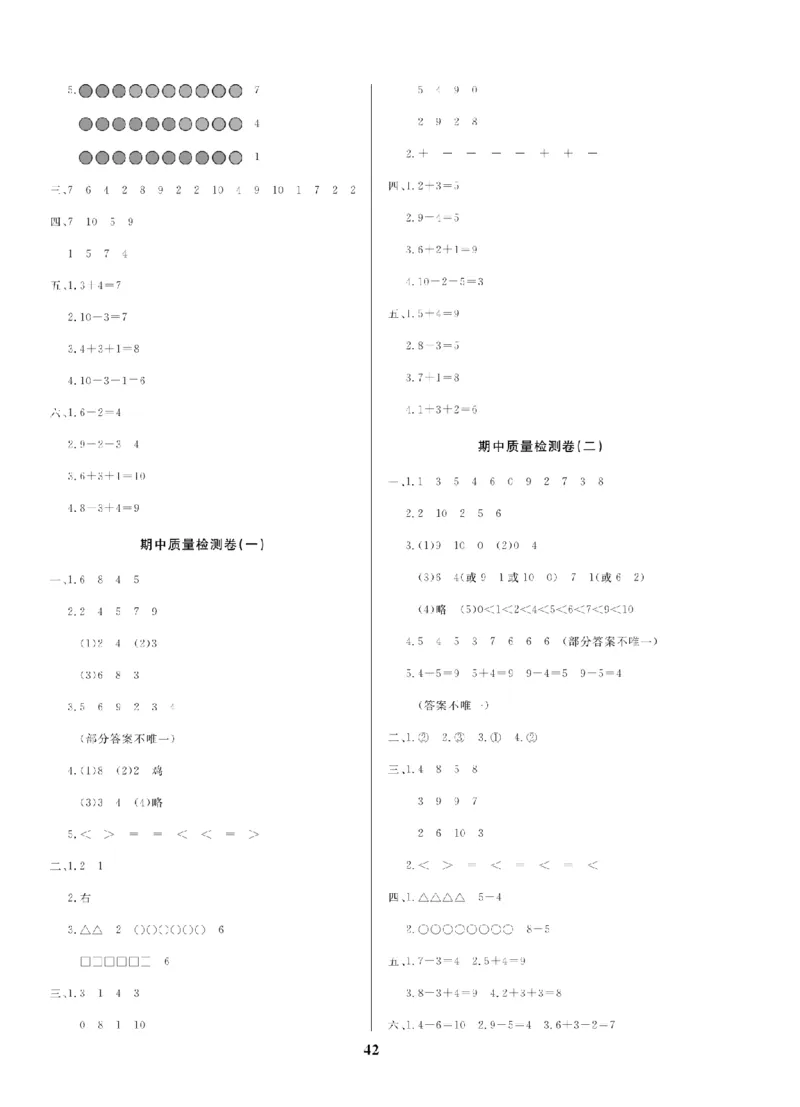 1年级-数学-人教_25秋语数英期中测试卷专题_语数英1-6年级期中试卷电子版A+题优名卷_25秋期中测试卷数学人教1-6