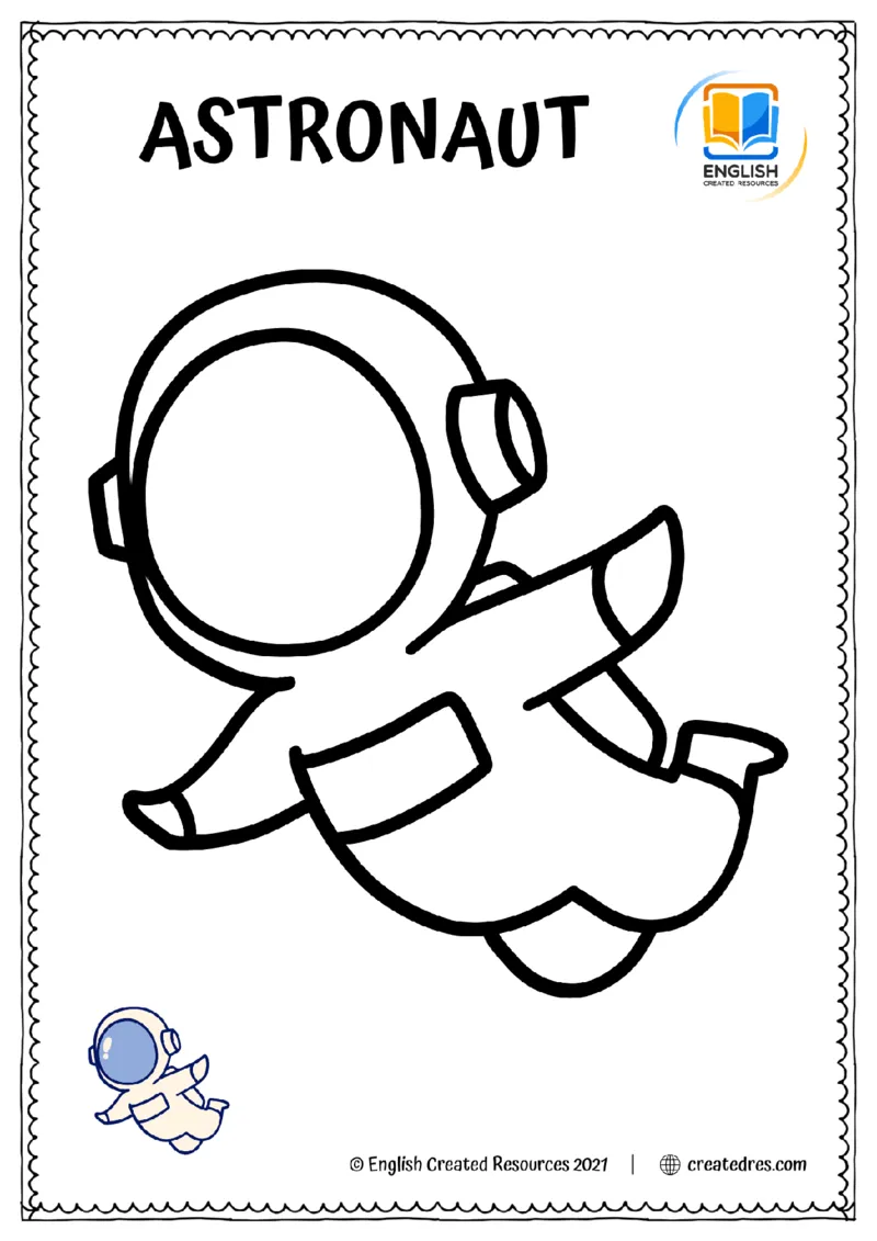 SpaceColoringBookCopyright2021EnglishCreatedResources_幼小语数英专项资料_幼小英语数字，字母