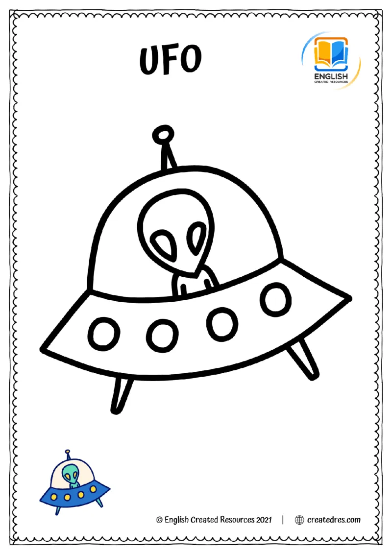 SpaceColoringBookCopyright2021EnglishCreatedResources_幼小语数英专项资料_幼小英语数字，字母