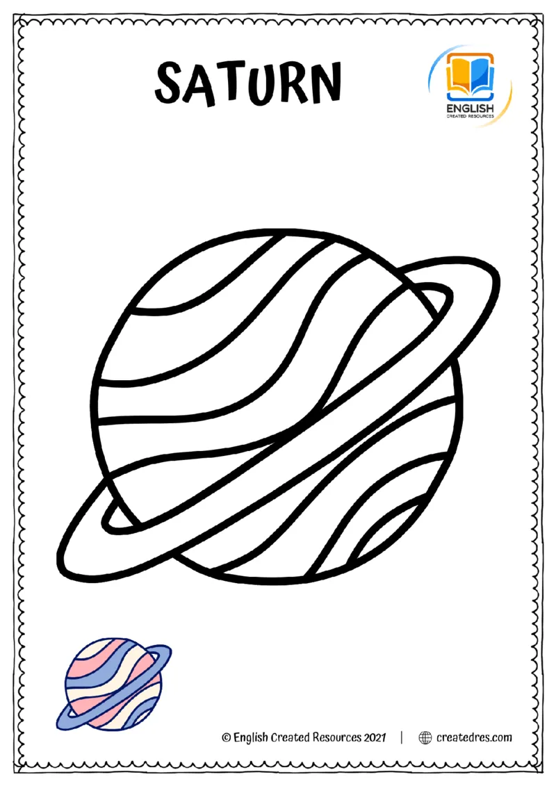 SpaceColoringBookCopyright2021EnglishCreatedResources_幼小语数英专项资料_幼小英语数字，字母