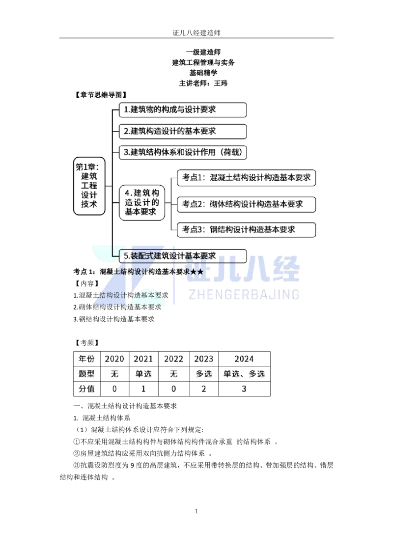 09-建筑结构设计构造基本要求_2026年一级建造师_2026年一建建筑_2025年一建建筑SVIP_02-基础精讲✿高端面授✿深度强化_29-建筑《基础精学课》王玮ZBJ推荐_讲义