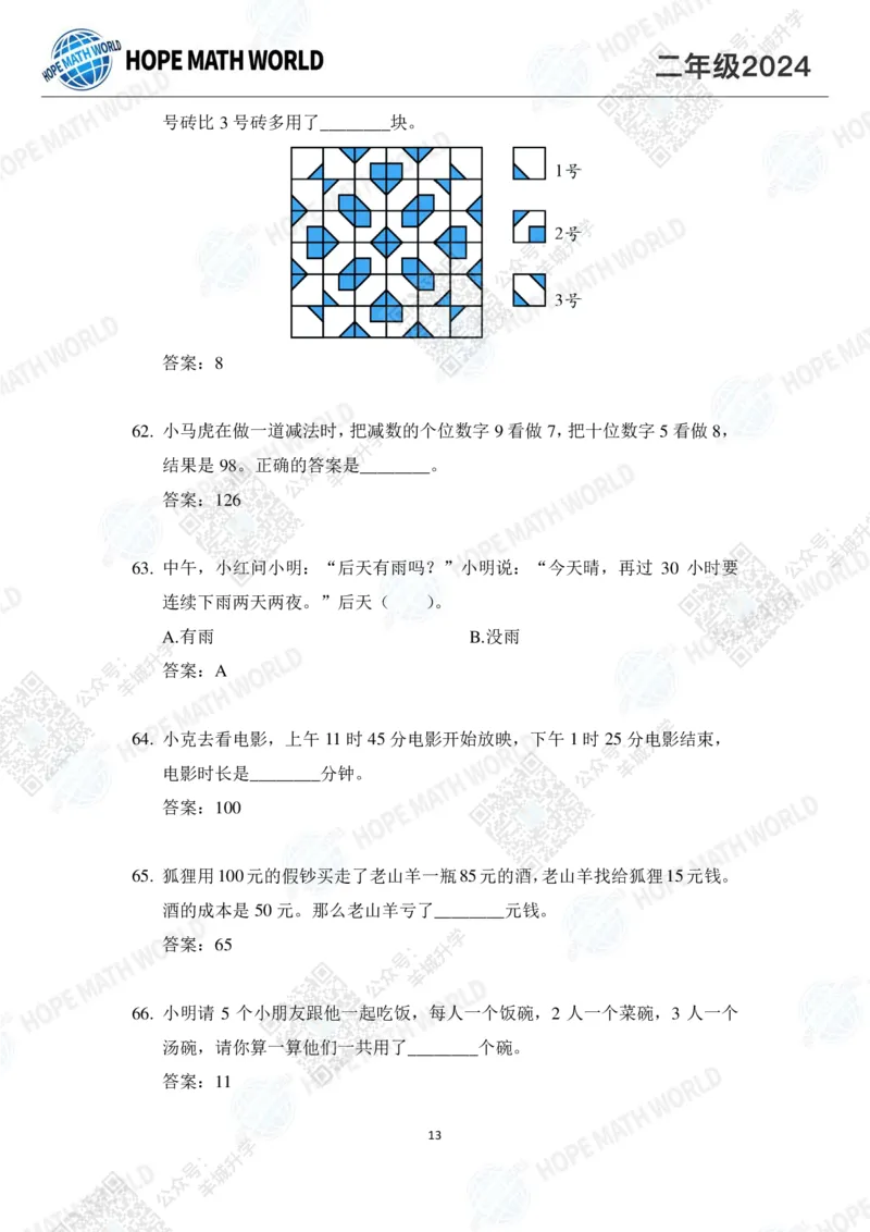 2024IHC2培训题-答案版_希望杯IHC