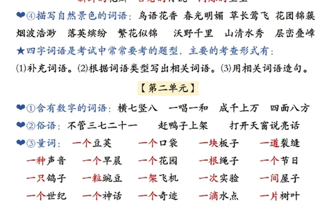 -四年级（上）语文暑假预习必备知识总_小学全网线上同款资料_33号文件4年级上