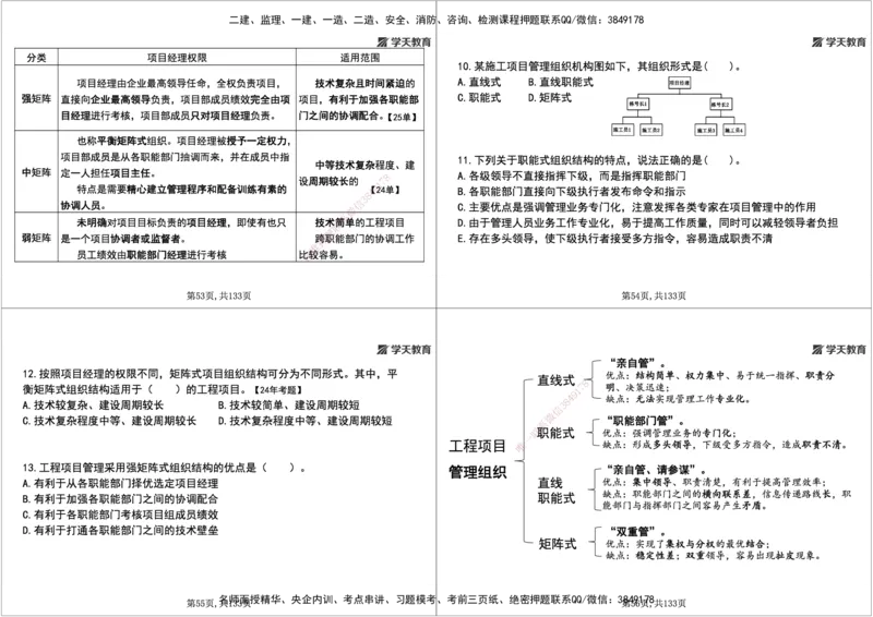 01.2026年一建《管理》强基特训-学员版(1)_2026年一级建造师_2026年一建管理_2026年一建管理SVIP_2026一建管理SVIP_03-习题精析✿实战特训✿模考通关_--配套讲义--