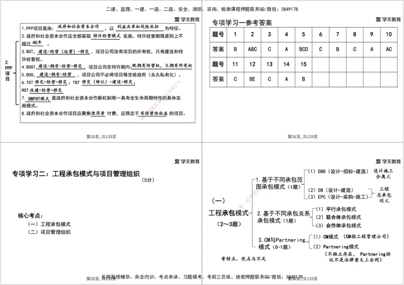 01.2026年一建《管理》强基特训-学员版(1)_2026年一级建造师_2026年一建管理_2026年一建管理SVIP_2026一建管理SVIP_03-习题精析✿实战特训✿模考通关_--配套讲义--