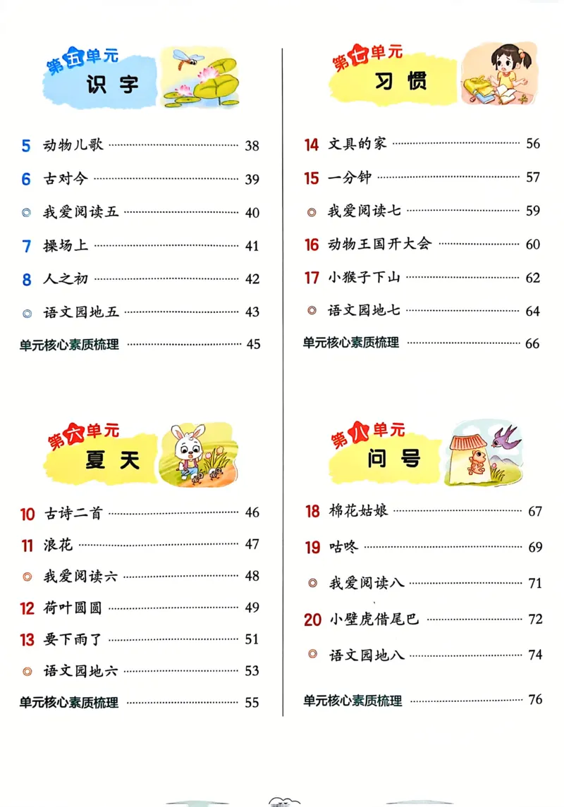 1054一下语文课时《典中点》1-50页_一年级上下册资料_一年级下册小红书同款资料_一下数学