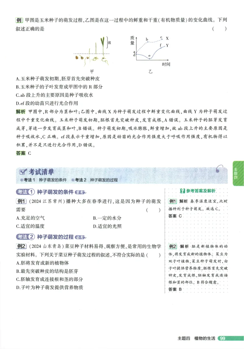 2026版53初中知识清单-生物