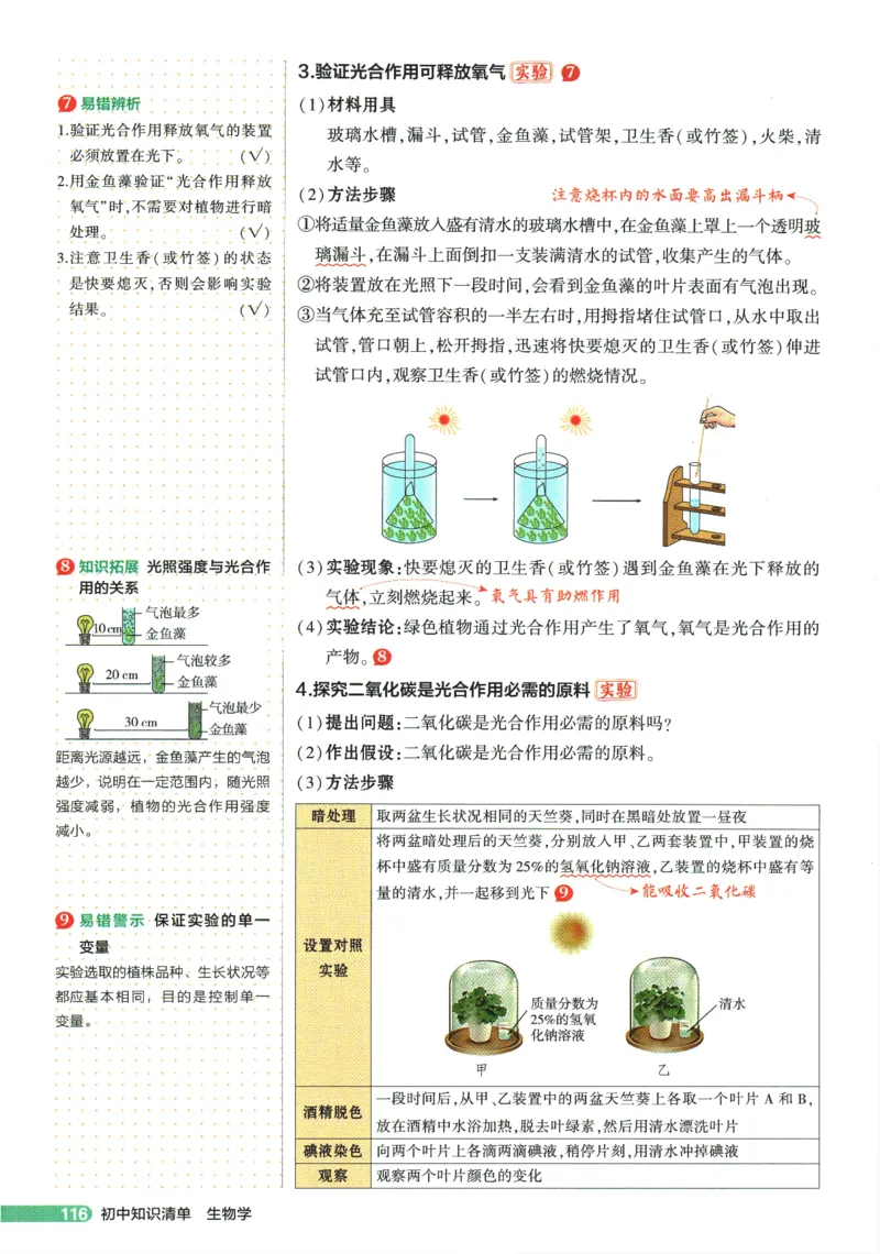 2026版53初中知识清单-生物