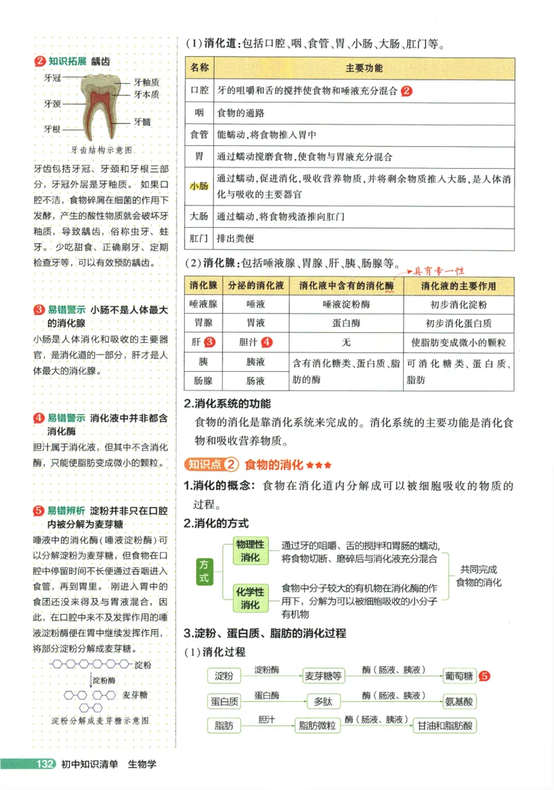 2026版53初中知识清单-生物