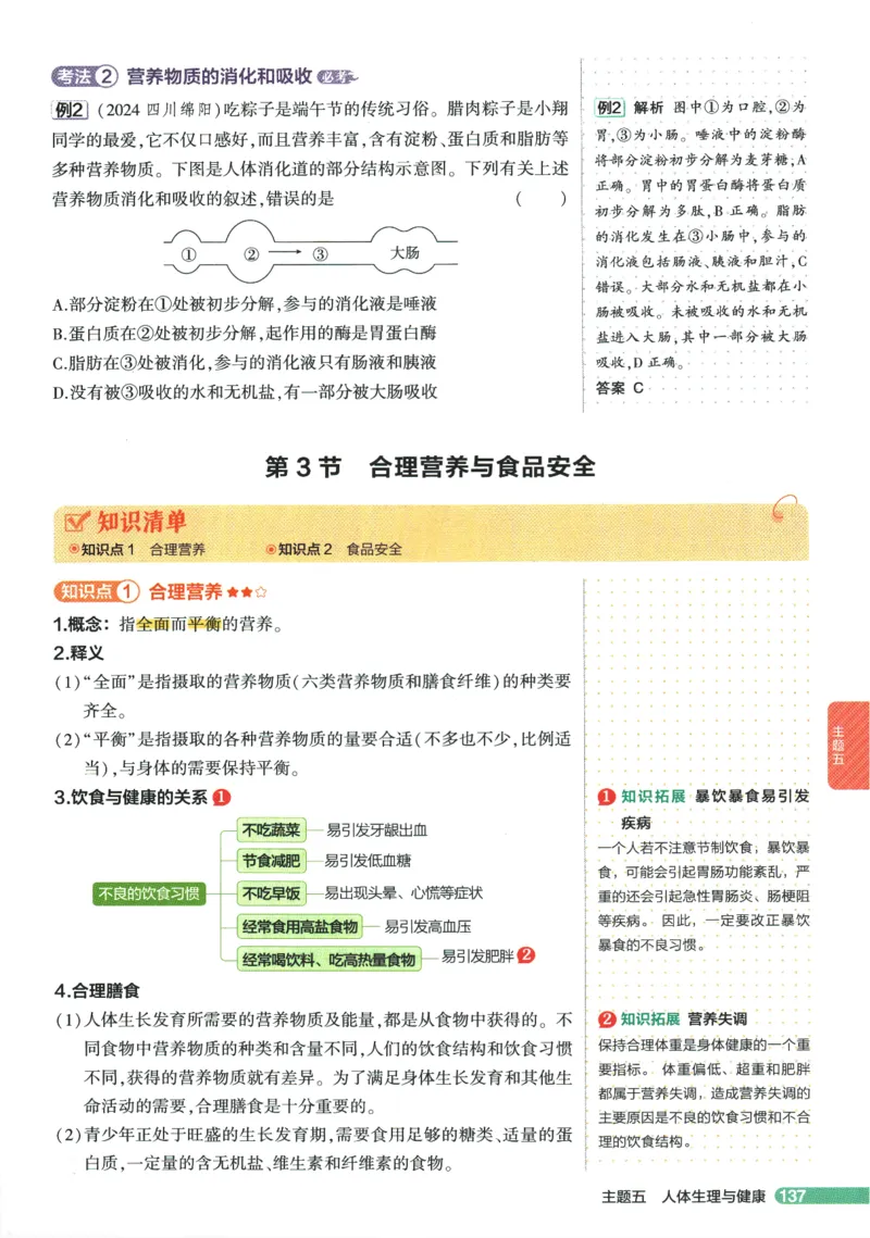 2026版53初中知识清单-生物