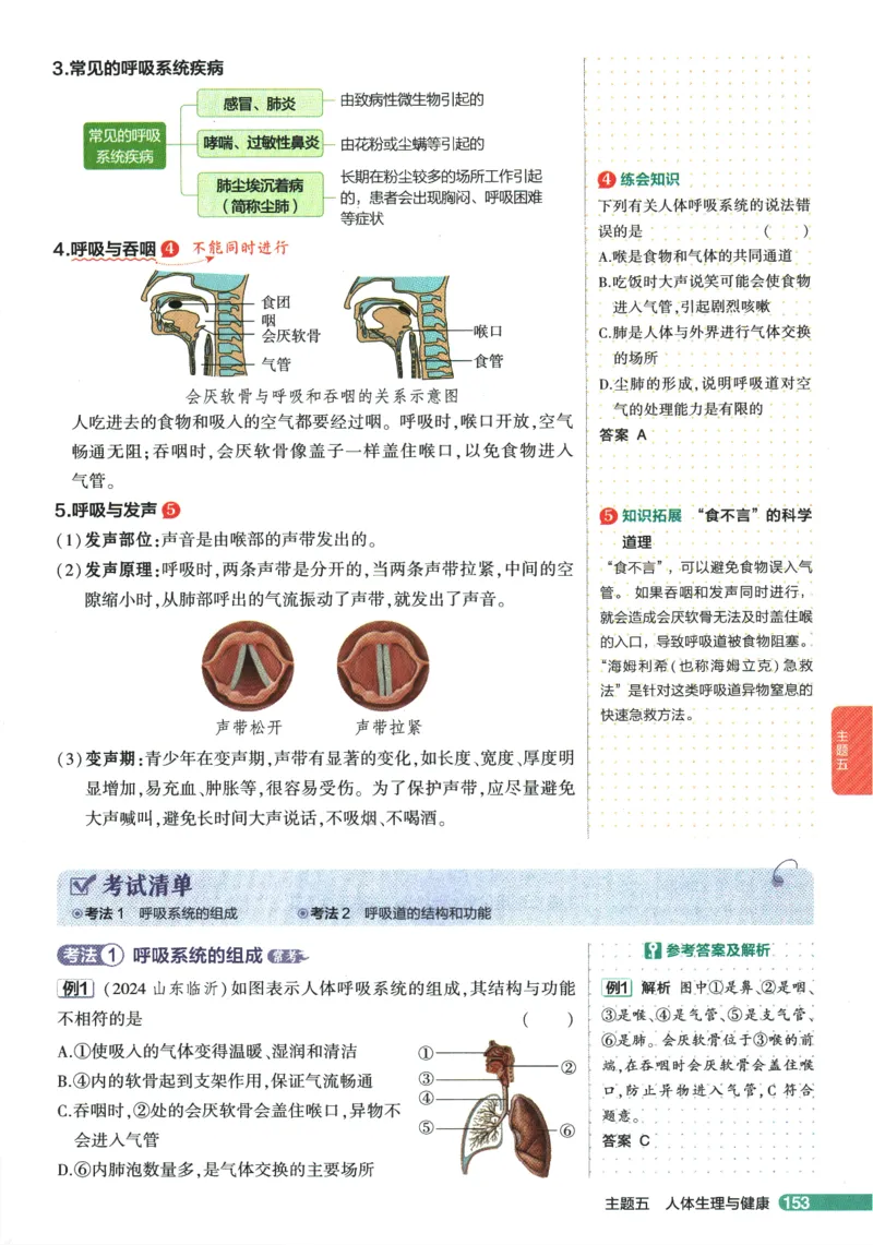 2026版53初中知识清单-生物
