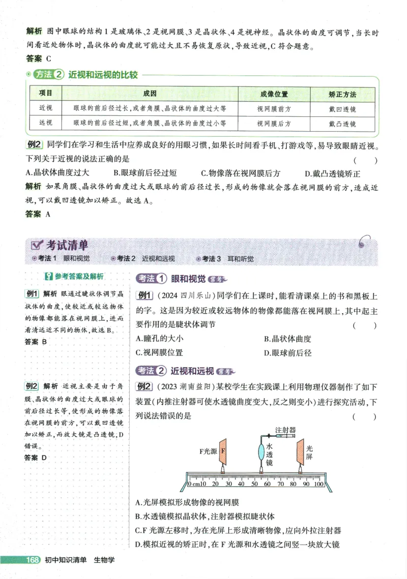 2026版53初中知识清单-生物