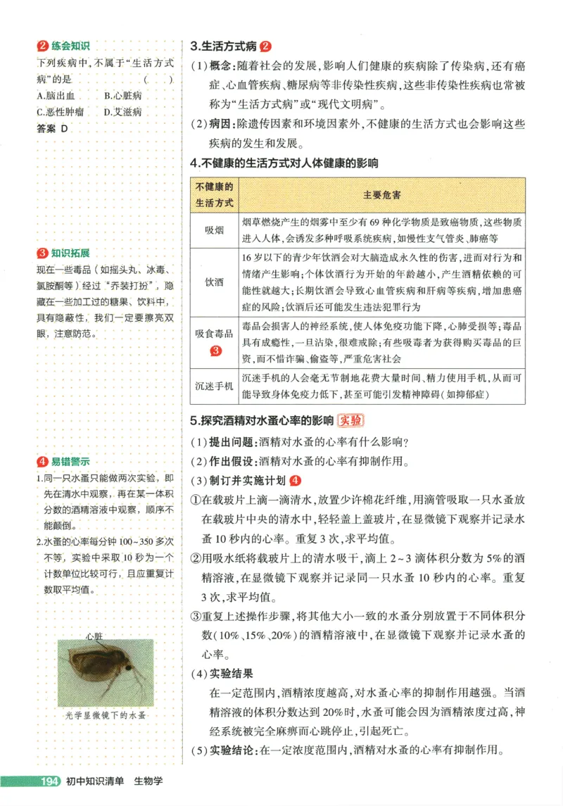 2026版53初中知识清单-生物