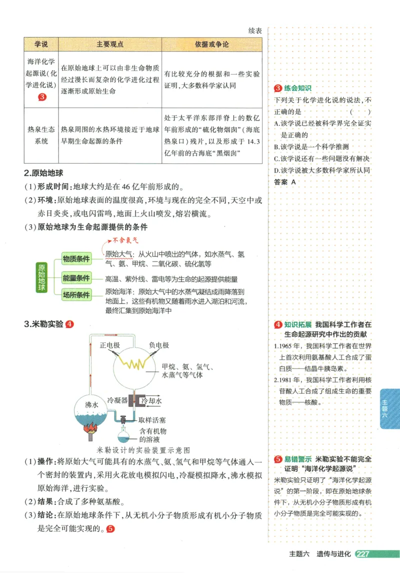 2026版53初中知识清单-生物