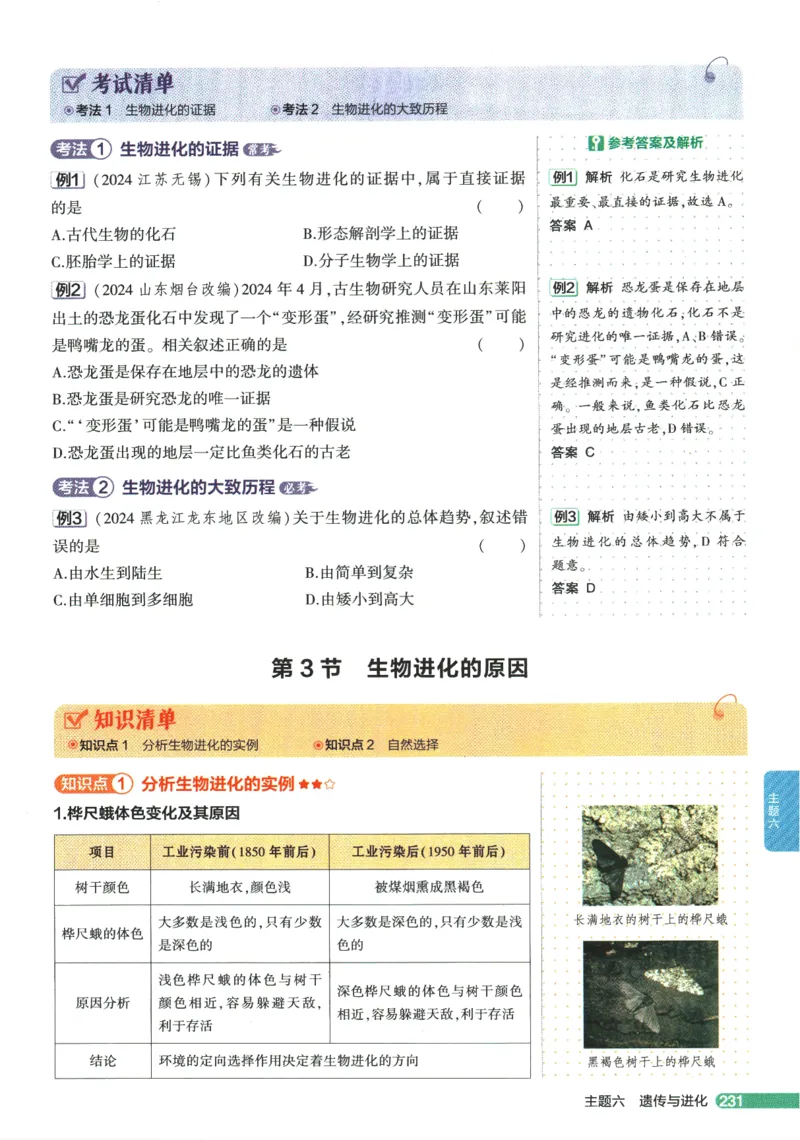 2026版53初中知识清单-生物