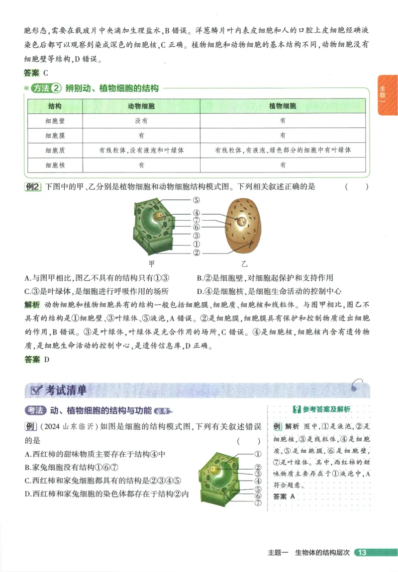 2026版53初中知识清单-生物
