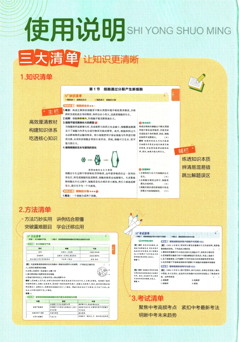 2026版53初中知识清单-生物