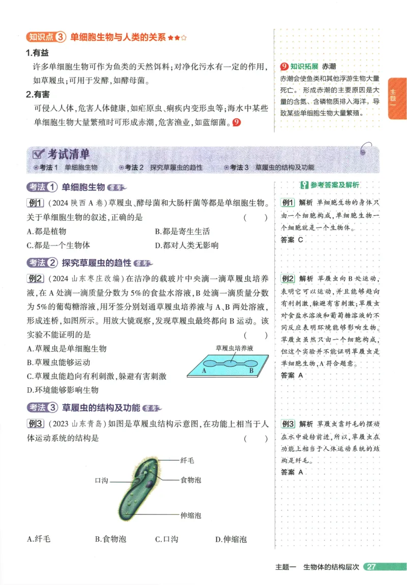 2026版53初中知识清单-生物