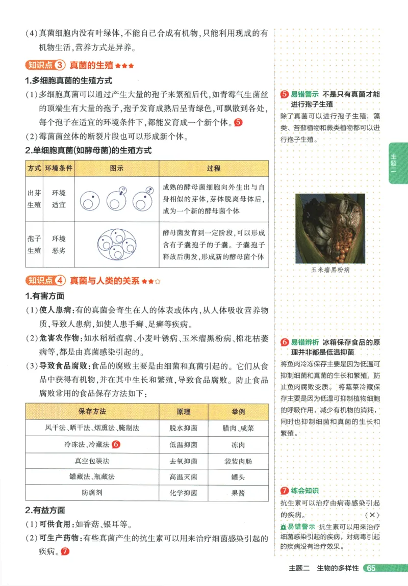 2026版53初中知识清单-生物
