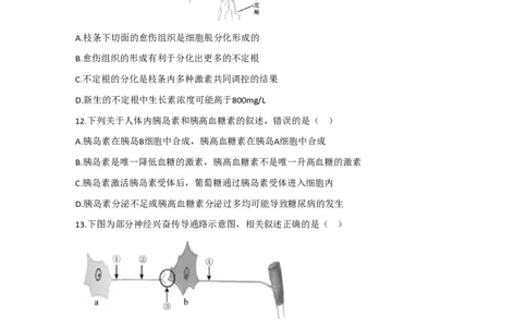 2020年高考生物试卷（江苏）（空白卷）_生物历年高考真题_新&middot;PDF版2008-2025&middot;高考生物真题_生物（按试卷类型分类）2008-2025_自主命题卷&middot;生物（2008-2025）_江苏自主命题&middot;生物（2008-2025）