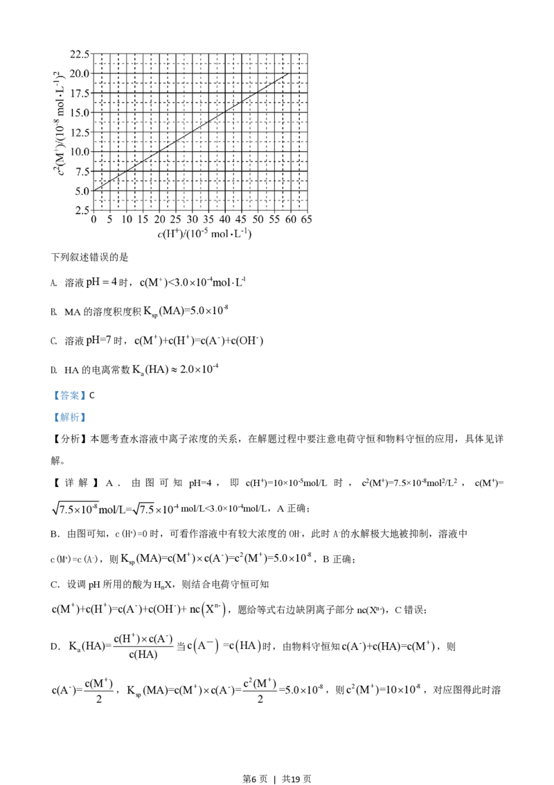 2021年高考化学试卷（全国乙卷）（解析卷）_历年高考真题合集_化学历年高考真题_新&middot;PDF版2008-2025&middot;高考化学真题_化学（按年份分类）2008-2025_2021&middot;高考化学真题