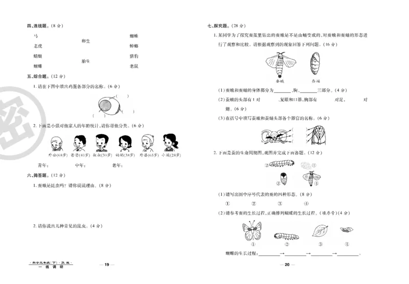 科学教科版试卷3年级下册_2024年人教版小学数学一二三四五六年级上册下册期中期末试a0747_小学全科《同步练习+精品试卷》打包下载（1-6年级单元月考期中期末试卷）_小学科学